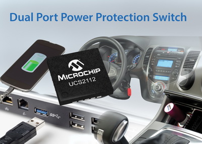 Microchip推出新款双通道USB端口电源控制器，凭借动态温度管理功能最大限度提高系统可靠性和正常运行时间