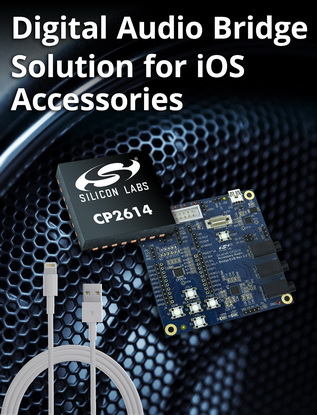Silicon Labs新型数字音频桥接芯片助力iOS配件创新