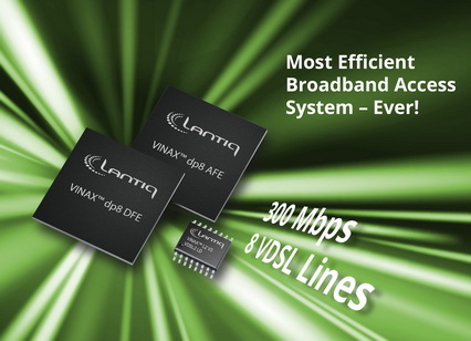 Lantiq推出有史以来最高效的宽带接入系统VINAX™dp8