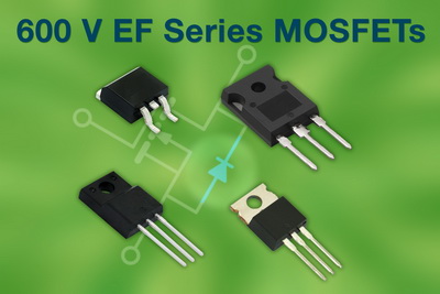 Vishay发布3颗新的600V EF系列快恢复二极管N沟道功率MOSFET