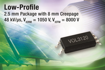 Vishay超薄IGBT/MOSFET驱动器在小尺寸逆变器中有效节省空间