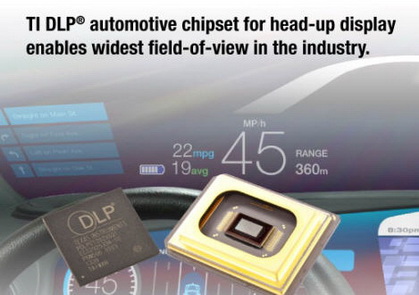 大联大友尚集团推出TI首款专为车载平视显示应用而设计的DLP芯片组