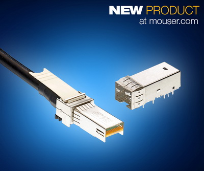 Mouser供货TE Connectivity微型SFP+连接器和电缆组件 尺寸更小 性能更优