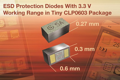 Vishay推出新款超薄BiSy单路ESD保护二极管，工作电压低至3.3V