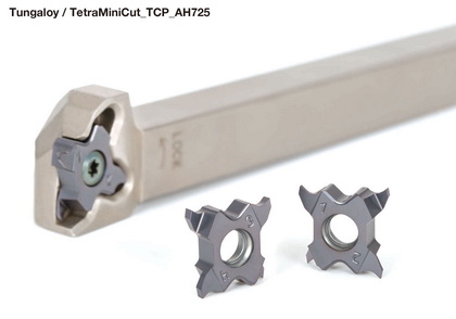 泰珂洛在槽刀TetraMiniCut刀片中增加涂层材料“AH725”产品