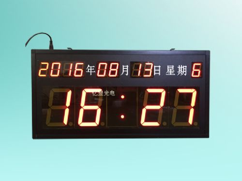 电子时钟双面显示led电子时钟医院走路用电子时钟万年历