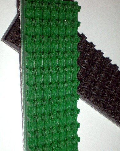 pvc绿色草带,草型花纹输送带,4mm环形草型皮带